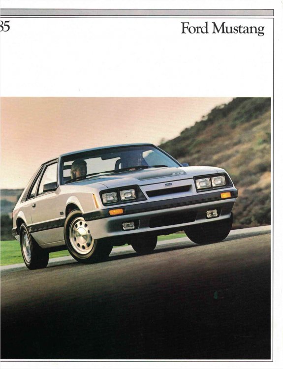 1985 Ford Mustang [sales Brochure]