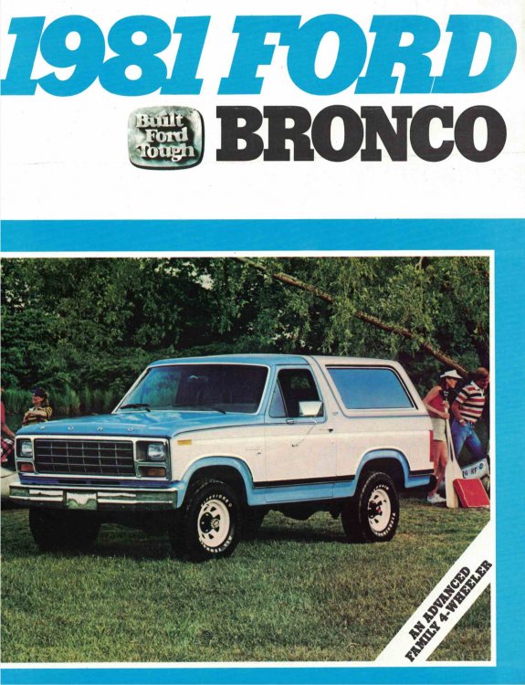 1981 Ford Bronco [sales Brochure]