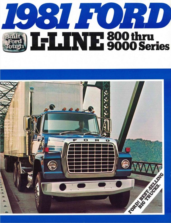 1981 Ford L-Line: 800 thru 9000 Series [sales brochure] [Heavy-Duty Ford Truck]