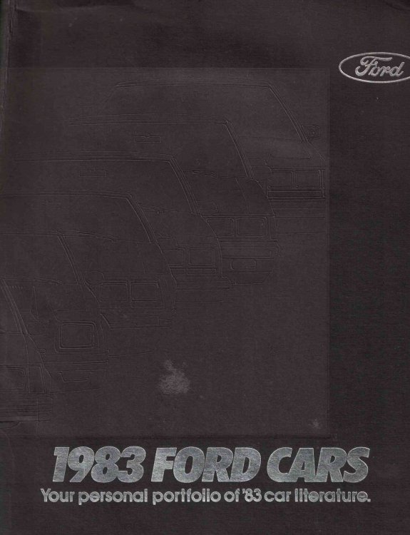1983 Ford Cars: Your personal portfolio of '83 car literature [sales brochures]
