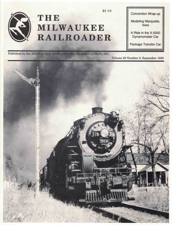 The Milwaukee Railroader: Volume 22, Number 3, September 1992