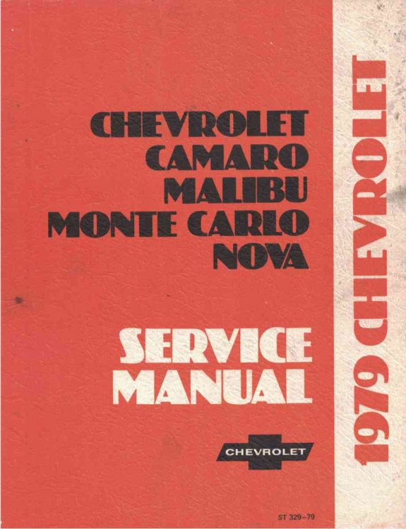 1979 Chevrolet Camaro, Malibu, Monte Carlo, Nova Service Manual