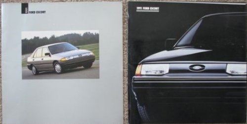 1991 Ford Escort [Sales Brochure - Two Versions Included]