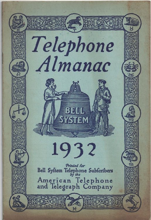 Telephone Almanac, 1932