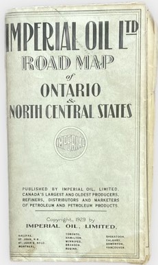 Imperial Oil Ltd, Road Map of Ontario & North Central States