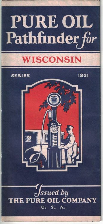 Pure Oil Pathfinder for Wisconsin, Series 1931 [Road Map]