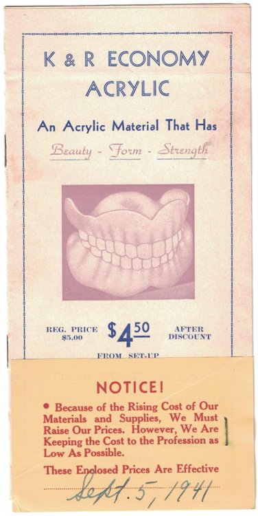 K & R Denture Service [advertising brochure] [Eau Claire, Wisconsin]