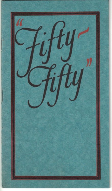 Fifty-Fifty: A Little Book for Married Folks, Written from the Laboratory of Experience