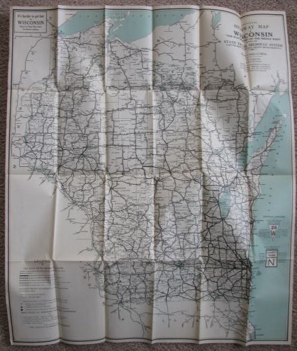 The Official Highway Map of Wisconsin 