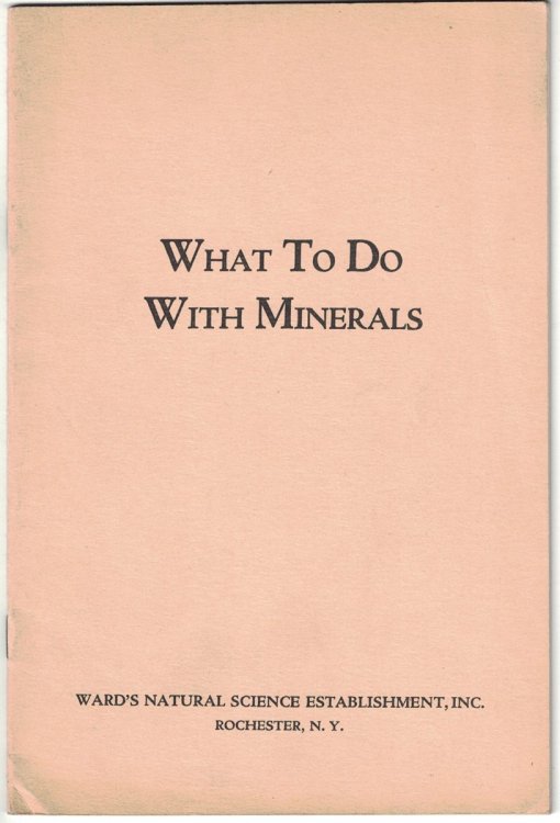 What to Do With Minerals: Instructions for the Beginner