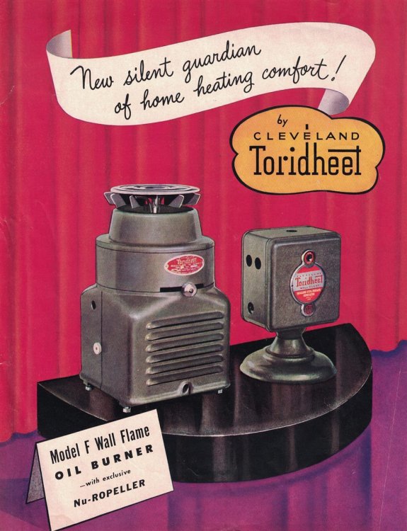 Toridheet Model F Wall Flame Oil Burner [sales brochure]