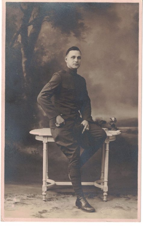 RPPC World War One 1st Lieutenant [Real Photo PostCard]