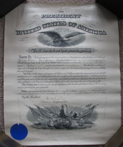 World War 1 Presidential Appointment to First Lieutenant [1917]