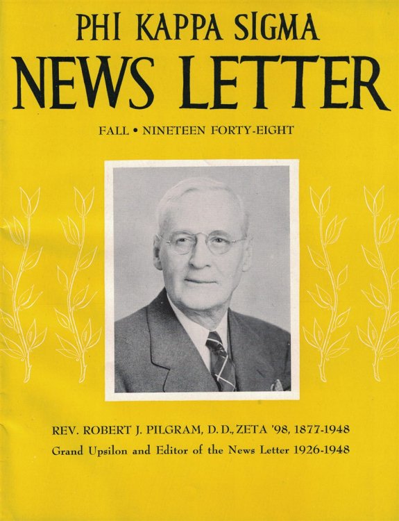 Phi Kappa Sigma News Letter, Fall 1948