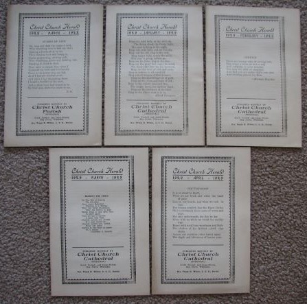 Christ Church Herald, Christ Church Parish (Episcopal), Eau Claire, Wisconsin [Five Issues from 1928-1929]