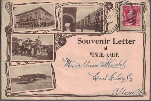 Souvenir Letter of Venice, Calif. [bound postcard-size photographs]