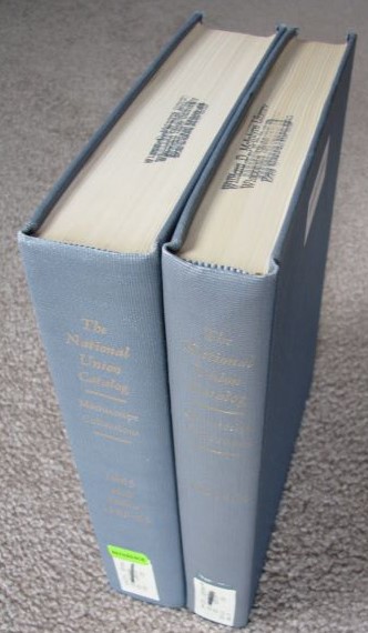 The National Union Catalog of Manuscript Collections - Two Volumes: 1963-1964; and 1965 with Index for 1963-1965