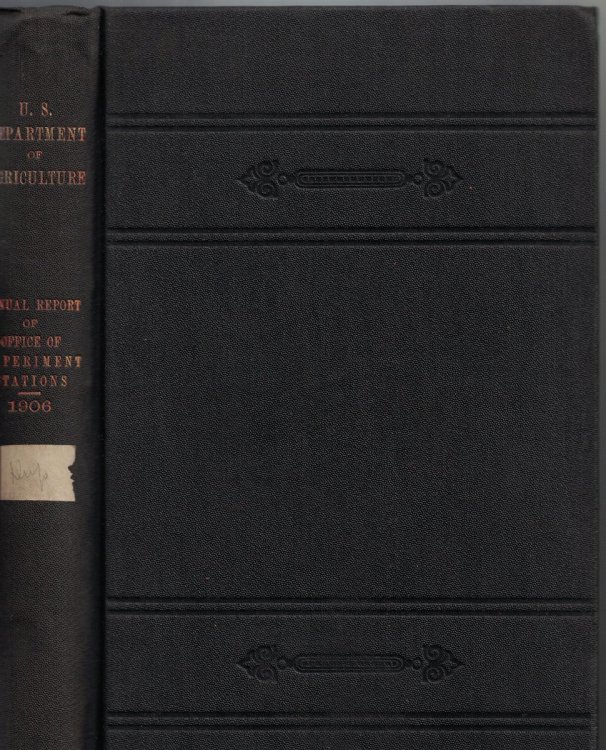 Image for Annual Report of the Office of Experiment Stations for the Year Ended June 30, 1906 Annual Report of the Office of Experiment Stations for the Year Ended June 30, 1906