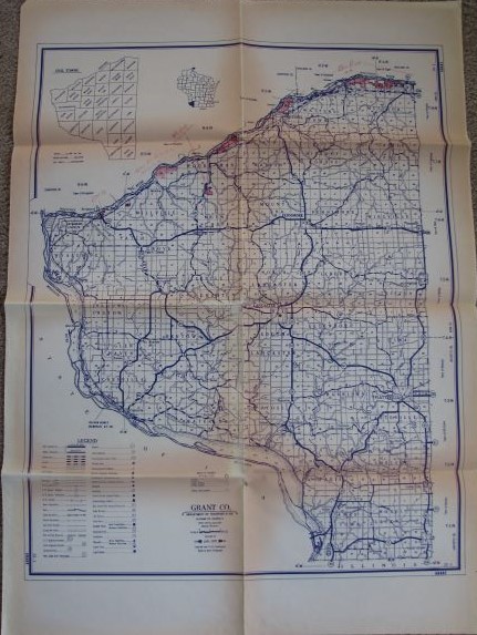 Jan. 1972 Grant County Wisconsin Highway Map [32