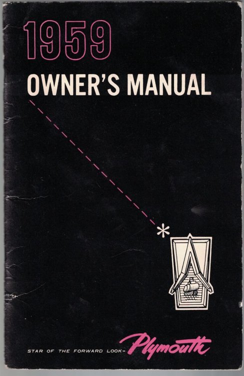 1959 Plymouth Owner's Manual
