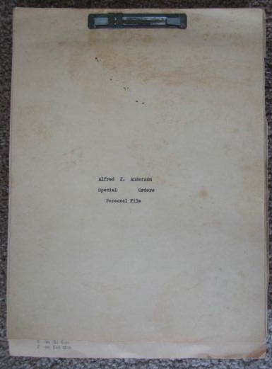 United States Army Special Order Personal File [1940 - 1961]