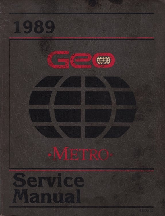 Image for 1989 Geo Metro Service Manual 1989 Geo Metro Service Manual