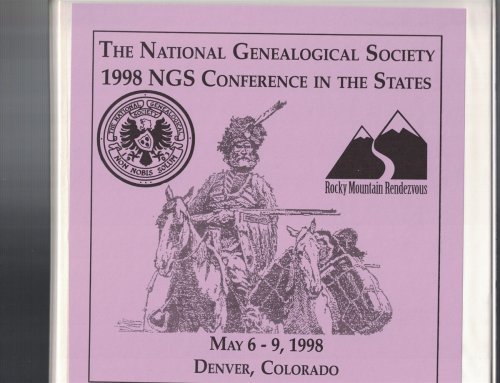 The National Genealogical Society Conference in the States, Rocky Mountain Rendezvous, May 6 - 9, 1998, Denver, Colorado [9 Cassette Tapes]