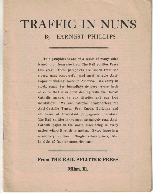 Rome's Traffic in Nuns: An Exposure of Conventual Dowries and Mortality