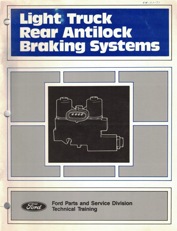 Ford - Light Truck Rear Antilock Braking Systems [1991]