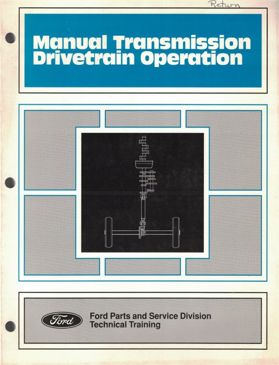 Ford - Manual Transmission Drivetrain Operation [1993]