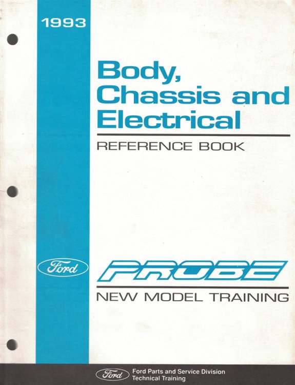 1993 Ford Probe New Model Training: Body, Chassis and Electrical Reference Book