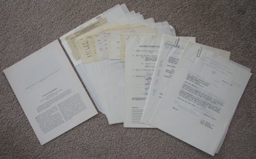 Fermi Level Demonstration; plus documents related to the publication and distribution of the monograph
