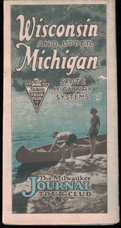 Wisconsin and Upper Michigan State Highway Systems [1926 Road Map]