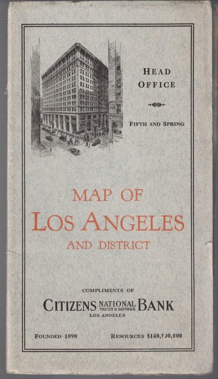 Map of Los Angeles and District [Road Map] [Street Map]