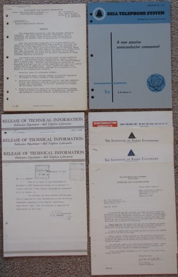 The Field Effect Resistor - A New Passive Component [1957 Bell Telephone Laboratories Technical Memorandum] [includes documents related to the later publication of the information]