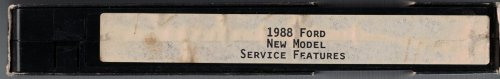 1988 Ford New Model Service Features [VHS]