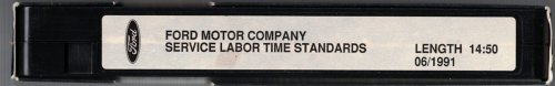 1991 Ford Motor Company Service Labor Time Standards [VHS]