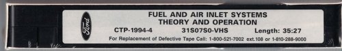 1994 Ford Fuel and Air Inlet Theory and Operation Service/Repair Tape [VHS] [Ford Comprehensive Training Program]