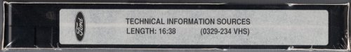 Ford CTP [Comprehensive Training Program]: Technical Information Sources [VHS]