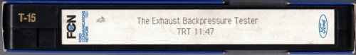 Ford Communications Network: The Exhaust Backpressure Tester [VHS]
