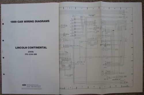 1989 Ford Car Wiring Diagrams: Lincoln Continental (E9OB) [Loose Leaf]
