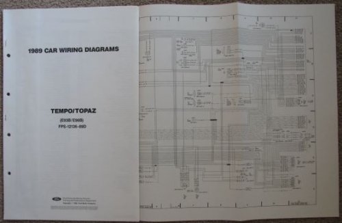 1989 Ford Car Wiring Diagrams: Ford Tempo / Mercury Topaz (E93B/E96B) [Loose Leaf]