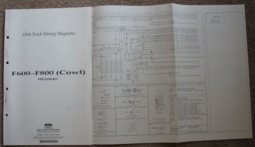 1994 Ford Truck Wiring Diagrams: F600 - F800 (Cowl) [Loose Leaf]