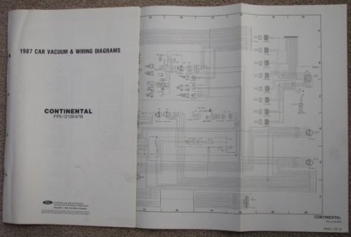1987 Ford Car Vacuum & Wiring Diagrams: Lincoln Continental [Loose Leaf]