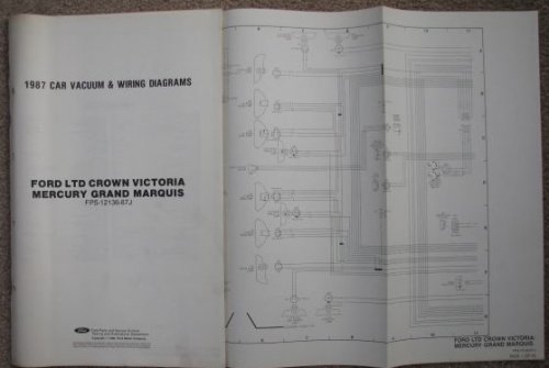 1987 Ford Car Vacuum & Wiring Diagrams: Ford LTD Crown Victoria / Mercury Grand Marquis [Loose Leaf]