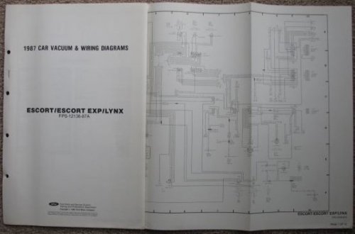 1987 Ford Car Vacuum & Wiring Diagrams: Ford Escort, Escort EXP / Mercury Linx [Loose Leaf]