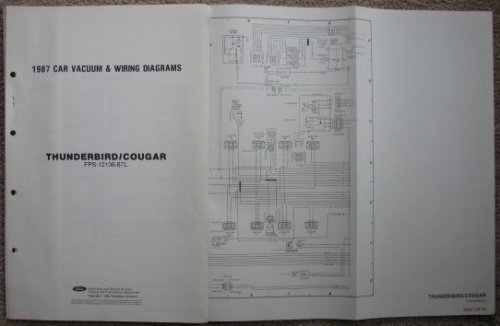1987 [Ford] Car Vacuum & Wiring Diagrams: Ford Thunderbird / Mercury Cougar [Loose Leaf]
