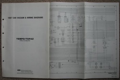 1987 [Ford] Car Vacuum & Wiring Diagrams: Ford Tempo / Mercury Topaz [Loose Leaf]