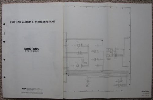 1987 [Ford] Car Vacuum & Wiring Diagrams: Mustang [Loose Leaf]