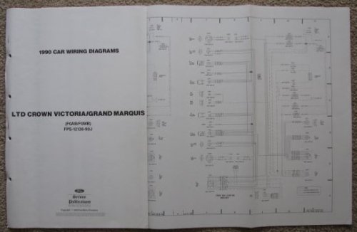 1990 [Ford] Car Wiring Diagrams: Ford LTD Crown Victoria, Mercury Grand Marquis (F0AB/F0MB) [Loose Leaf]